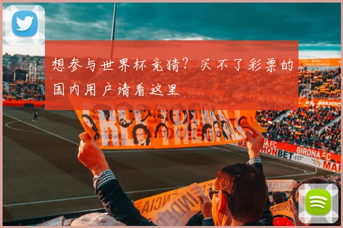 想参与世界杯竞猜?买不了彩票的国内用户请看这里